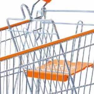 Chariot de <span class=keywords><strong>courses</strong></span> pliable de style asiatique pas cher de 100 <span class=keywords><strong>litres</strong></span> avec roues en PU de 4 pouces, design imperméable, surface zinguée - Product Image 4