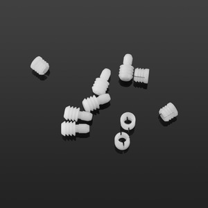 Conector de nylon Ying Sheng 301, cierre oculto de plástico blanco para molduras decorativas de carpintería - Product Image 1