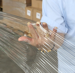HUAMAO 80 Gauge Clear Industrial <b>Stretch</b> <b>Wrap</b> 12x1000Ft 3 Pack Heavy Duty Cling Film for Moving Pallet Packing - Product Image 2