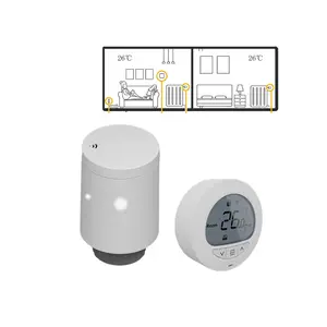 HY701 + 368 Zigbee थर्मोस्टेट 5 + 2 दिनों से प्रोग्राम Tuya स्मार्ट थर्मोस्टेट वायरलेस तापमान सेंसर स्मार्ट थर्मास्टाटिक रेडिएटर