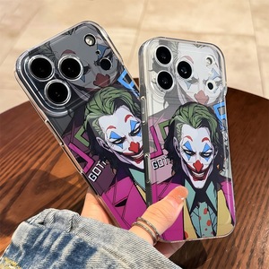 Funda transparente personalizada OEM con diseño de payaso para iPhone 17 Pro Max, cubierta trasera transparente estilo Joker, carcasa antigolpes, venta al por mayor - Product Image 1