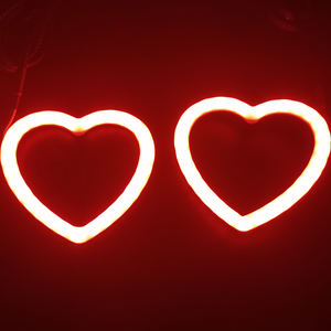 Misun ไฟ LED ทรงรัศมีหัวใจ91มม. สินค้ามาใหม่ RGBW อุปกรณ์เสริมสำหรับรถยนต์ไล่ล่าไฟ - Product Image 6