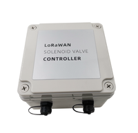 Controlador de válvula Lora con energía solar para agricultura de precisión, Producto de red y comunicación de riego por goteo inteligente