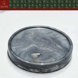Plateau rond en marbre de sable bleu naturel GOLDKING, coupe de précision, poli à plusieurs étapes, fonctionnel pour les chambres de villa et les boutiques - Product Image 6