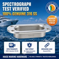 Pemandu Kabel Rantai Jangkar Kapal Laut Bahan Stainless Steel 316, Pipa Hawse Fairlead 5-1/2X2-1/2 Inci, Aksesoris Perlengkapan Kapal/Yacht/Perahu