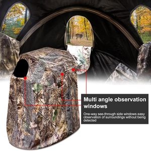 Tenda da Caccia a 3 Pannelli, Rifugio Portatile con Borsa per Trasporto, per Caccia al Cervo, Uccelli Acquatici e Tacchino - Product Image 3