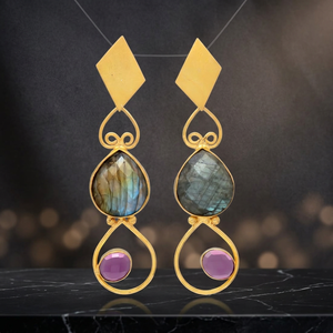 Pendientes de Perlas Clásicos de Aleación Hechos a Mano para Niños, Estilo Bohemio - Product Image 3