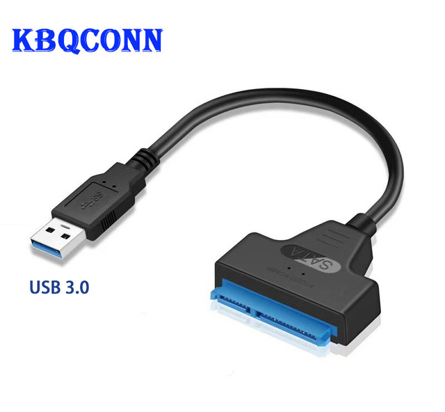 Factory Price High Speed External Hard Drive USB to Serial SATA 22pin Converter Hard Disk USB 3.0 Cable for 2.5 HDD SSD