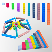 Bâtons magnétiques colorés numérotés en mousse EVA souple pour l'apprentissage des nombres chez les élèves