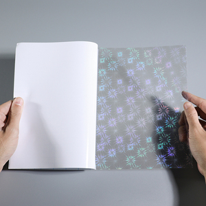 <span class=keywords><strong>Film</strong></span> de plastification à froid holographique transparent auto-adhésif de haute qualité en PVC, PE, PET de qualité alimentaire pour feux d'artifice A4 - Product Image 1