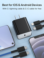 Accessoires pour téléphones mobiles en gros, chargeur rapide pour téléphone, chargeur mural PD 18W 20W, chargeur USB type C