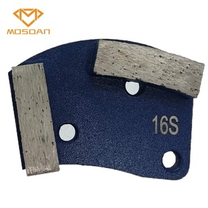 Trapezoidal de doble barra para molinillos de suelo, herramientas de ala de placa de molienda de diamante de Metal, Unión suave 16 - Product Image 1