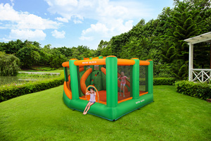 Casa Gonfiabile a Doppio Scivolo in Tessuto Oxford per Bambini, Attrezzatura da Gioco Morbida Certificata ASTM - Product Image 2