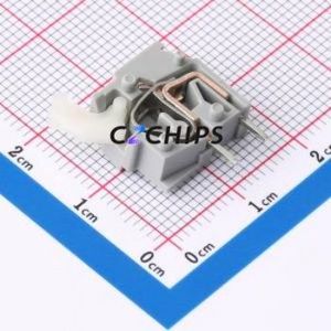 255-401 Spring Terminal Block Through hole Component (THT) Connector 1x1P Gray 1P 1 - Product Image 2