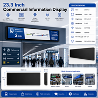 Monitor de Señalización Digital con Pantalla LCD Comercial Extensible, con Ángulo de Visión Completo, para Exhibición de Promociones en Supermercados