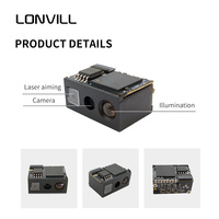 LONVILL lecteur de codes à barres QR intégré raspberry pi mini module scanner de codes à barres industriel 2d