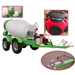 Automatic Mobile Self-loading Concrete Mixer Bulk Tanker Multi-axle Hydraulic Truck Flatbed Trailer For Sale