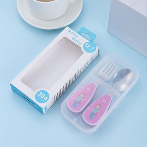Juego de Cubiertos para Bebé con Estuche Personalizado, Cuchara y Tenedor, Precio de Fábrica - Product Image 3