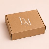 Boîte d'expédition Kraft personnalisée avec impression de logo, pliable, pour cosmétiques et soins de la peau, emballage cadeau écologique recyclé, boîte d'emballage pour avion