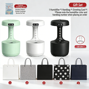 Humidificateur à goutte <span class=keywords><strong>d</strong></span>'eau anti-gravité, fonctionnement <span class=keywords><strong>silencieux</strong></span>, protection contre la marche à sec, lampe <span class=keywords><strong>d</strong></span>'ambiance, usage domestique, diffuseur <span class=keywords><strong>d</strong></span>'<span class=keywords><strong>air</strong></span> purificateur en gros - Product Image 3