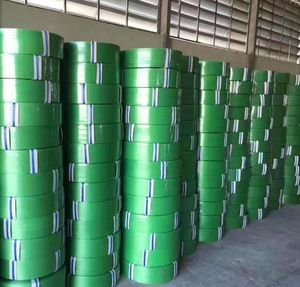 Correa de plástico para embalaje de palés, correa de plástico para embalaje en relieve verde personalizada - Product Image 6