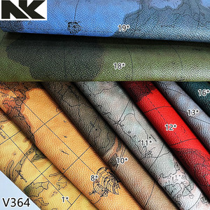 Cuir artificiel en PVC <span class=keywords><strong>V364</strong></span> Vintage World Map adapté aux sacs, sacs à main, ceintures et chaussures - Product Image 5