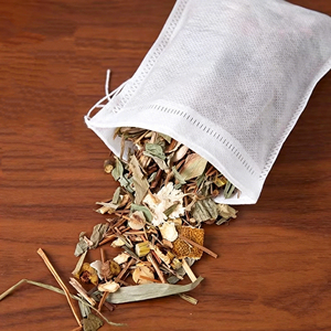 Wholesale Disposable Drawstring Non-Woven Tea <b>Bags</b> | Food Grade Empty Tea Infusers for Loose Leaf Tea, Herbs & Herbal Medicine - Product Image 1