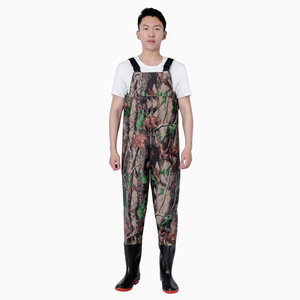 Pantaloni <span class=keywords><strong>da</strong></span> Caccia Impermeabili e Traspiranti in PVC OEM/ODM per <span class=keywords><strong>Pesca</strong></span> con Comodi <span class=keywords><strong>Stivali</strong></span> a Petto e Suola Chiodata - Product Image 3