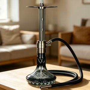 Juego de Pipa de Hookah Cuadrada de Acero Inoxidable con Manguera Suave en Caja de Regalo - Exportación de Narguile Árabe y Ruso - Product Image 6