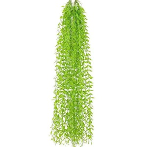 Simulated Weeping Willow Vine 100cm-200cm Artificial Greenery Wall Hanging Home <b>Decor</b> Indoor Outdoor Wedding Props - Product Image 5