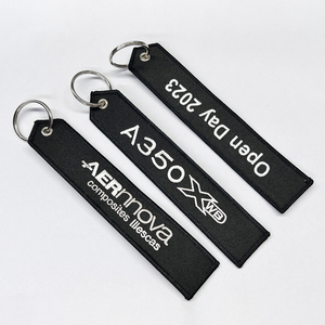 Custom Double-<strong>Sided</strong> Key Ring Keychain Logo Custom Wholesale <strong>Motorbike</strong> <strong>Car</strong> Woven Embroidered Key Chain Tag - Product Image 1