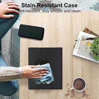 Funda con Teclado Retroiluminado y Trackpad para Samsung Galaxy Tab S10 Plus/S9FE Plus/S9+ 12.4\", Cubierta de Teclado Desmontable con Soporte para Lápiz