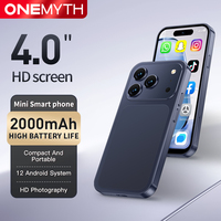 Nuevo ONEMYTH Orange A18 Pro 2026, Pantalla de 4.0 Pulgadas, Sistema Android 12.0, Batería de 2000 mAh, Red 4G, Doble SIM, Mini Smartphone 4G