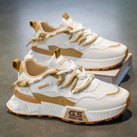 Chaussures de course décontractées pour hommes 2026 – Baskets style « Daddy » à semelle souple, fermeture à lacets, maille respirante, style bas, semelle intérieure épaisse en EVA