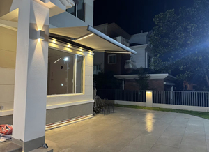 Nhà Máy Bán Hàng Trực Tiếp Nặng Nhôm Đầy Đủ Hộp Điện Có Thể Thu Vào Gấp Cánh Tay Mái Hiên Cho Ngoài Trời Mặt Trời Và Mưa Bảo Vệ - Product Image 4