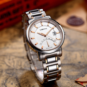 นาฬิกาควอตซ์ผู้ชายสุดหรู ดีไซน์บางเฉียบ กระจกแซฟไฟร์ แสดงวันที่ กันน้ำ 3BAR ตัวเรือนสแตนเลส - Product Image 3