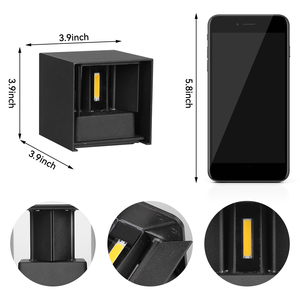 Cảnh quan Cube vuông LED bên ngoài bức tường ánh sáng trong nhà ngoài trời khách sạn treo tường đánh giá lên và xuống ánh sáng - Product Image 4