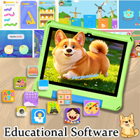 Tablet 10-inci 16GB Quad-Core Android 10 Layar Sentuh Kapasitif Anti Guncangan Tablet Edukasi Anak Tablet Edukasi Android