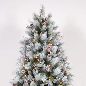 Arbre <span class=keywords><strong>de</strong></span> Noël artificiel réaliste <span class=keywords><strong>de</strong></span> haute qualité, arbre extérieur personnalisé <span class=keywords><strong>pas</strong></span> <span class=keywords><strong>cher</strong></span> avec des lumières blanc chaud pour les fêtes - Product Image 2