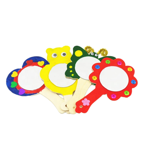 Specchio artigianale in legno artigianale per bambini pittura giocattoli disegno forniture artigianali - Product Image 1