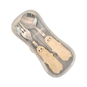 Cheese Shaped Cutlery Set For Kids Bpa Free Portable Heat Resistant Multicolor Spoon Fork Knife Chopsticks Set - Product Image 4