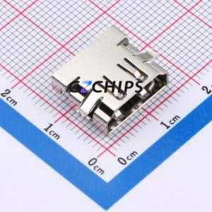 HD19B46BHB181 HDMI Connector Through hole Component (THT) Connector HDMI-A Female 19P Right Angle Insert - Product Image 1