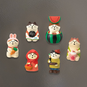 Japanese Style Cat Refrigerator Magnets Resin Figurines Multi Piece Set For Kitchen Decor Gift - Product Image 3