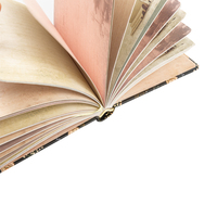 Carnet à coins arrondis prêt à l'emploi avec estampage à chaud floral, bloc-notes ligné, carnet de journal, fabricant de carnets personnalisés