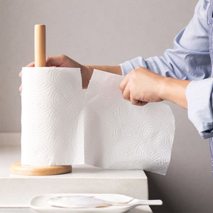 Embossed Eco-Friendly Washable Kitchen <b>Paper</b> Towels Heavy Duty Disposable Kitchen Rolls Oil Water Absorbent for Household - Product Image 4