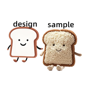 Jouet de poulet frit personnalisé de dessin animé <span class=keywords><strong>Kawaii</strong></span> Mini nourriture en peluche super douce en coton doux et feutre avec accessoire de remplissage en coton PP - Product Image 3