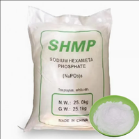 Hexamétaphosphate de sodium de qualité industrielle SHMP 68% Agent séquestrant en poudre Sac de 25 kg