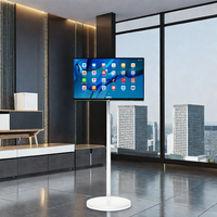 Moniteur de télévision mobile intelligent portable avec support d'écran tactile Suivez-moi écran LCD mobile de jeu de télécommande pour une utilisation dans un centre commercial
