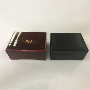 Caja de Madera Personalizada para Tarjetas de Visita, con Exterior de Cuero y Forro de Terciopelo, Grabado de Logotipo de Lujo, Almacenamiento de Tarjetas de Presentación, Regalo - Product Image 3