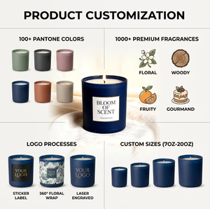 <span class=keywords><strong>Bougie</strong></span> aromatique <span class=keywords><strong>artisanale</strong></span> <span class=keywords><strong>de</strong></span> luxe en cire <span class=keywords><strong>de</strong></span> soja dans un pot en céramique mat, diffusion intense pour une décoration minimaliste <span class=keywords><strong>de</strong></span> bureau et <span class=keywords><strong>de</strong></span> maison - Product Image 2